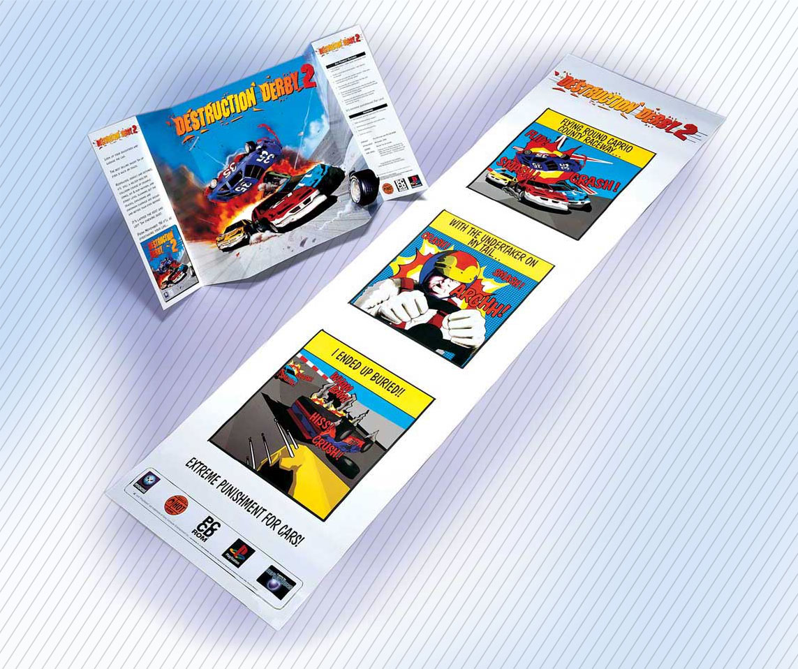 POS for Sony - Destruction Derby 2 banner and sales standee